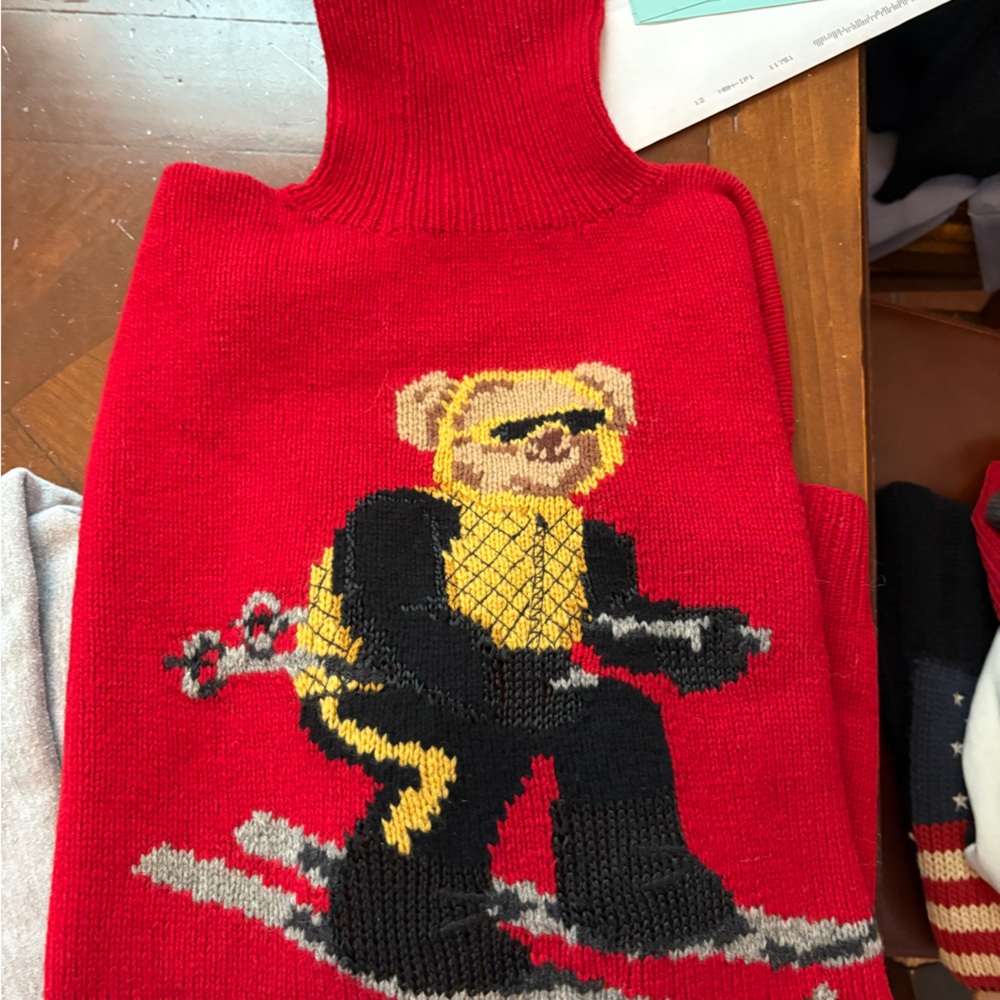 Polo by Ralph Lauren 6 sweaters bear and American flag . All 6 for $150